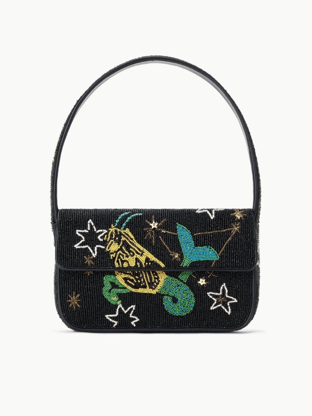 STAUD Zodiac Beaded Tommy Bag Capricorn NWT Limited Collection